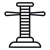 Scaffold thread icon, outline style vector