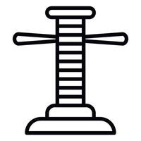 Scaffold thread icon, outline style vector