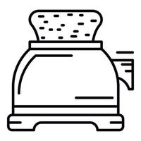 Toaster icon, outline style vector