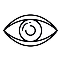 Healthy eye icon, outline style vector