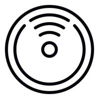 5G signal in the circle icon, outline style vector