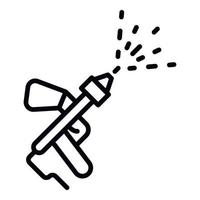 Mite spray icon, outline style vector