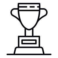 Basketball cup icon, outline style vector