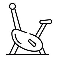 Fitness bike icon, outline style vector