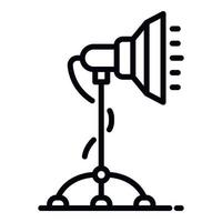 Studio light stand icon, outline style vector