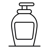 Soap dispenser icon, outline style vector