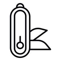 Penknife icon, outline style vector