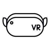 Vr goggles equipment icon, outline style vector