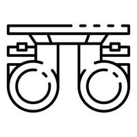 Sight diagnostic icon, outline style vector