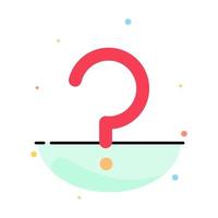 Help Question Question Mark Mark Abstract Flat Color Icon Template vector