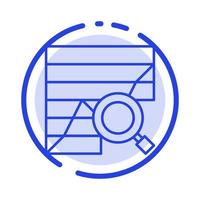 Analysis Analytic Analytics Chart Data Graph Blue Dotted Line Line Icon vector