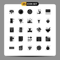 Set of 25 Modern UI Icons Symbols Signs for shopping money salad ecommerce gastroenterology Editable Vector Design Elements