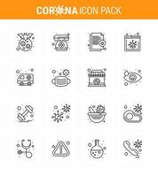 25 Coronavirus Emergency Iconset Blue Design such as ambulance news emergency browser medical viral coronavirus 2019nov disease Vector Design Elements