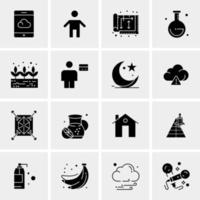 16 Universal Business Icons Vector Creative Icon Illustration to use in web and Mobile Related project