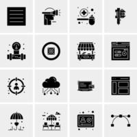 16 Universal Business Icons Vector Creative Icon Illustration to use in web and Mobile Related project