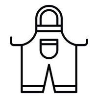 Potter apron icon, outline style vector