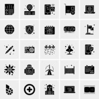 25 iconos de negocios universales vector ilustración de icono creativo para usar en proyectos relacionados con la web y dispositivos móviles