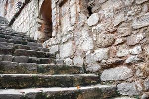 Agrasen Ki Baoli Step Well situated in the middle of Connaught placed New Delhi India, Old Ancient archaeology Construction photo