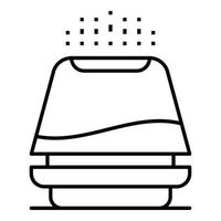 icono de humidificador eléctrico, estilo de esquema vector