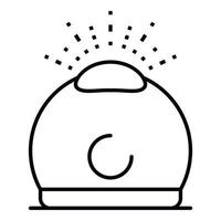 icono de aromaterapia humidificador, estilo de contorno vector