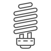 Economy light bulb icon, outline style vector