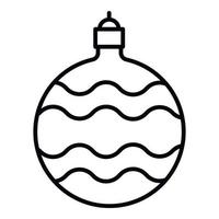 Wave ball tree toy icon, outline style vector