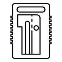 Sharpener icon, outline style vector