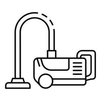 Classic vacuum cleaner icon, outline style vector