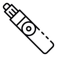 Modern electric cigarette icon, outline style vector