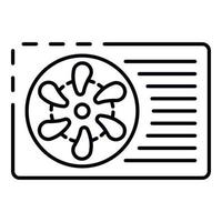 Outdoor conditioner icon, outline style vector