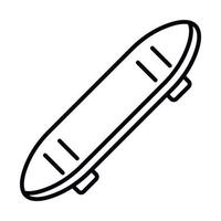 Street skateboard icon, outline style vector