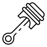 Car piston icon, outline style vector