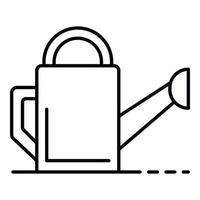 Watering can icon, outline style vector