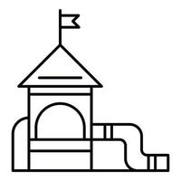 Park kid playground icon, outline style vector