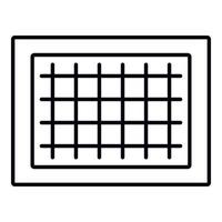 Sewage basin icon, outline style vector