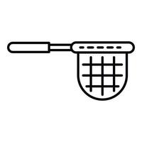 Clean pool net icon, outline style vector