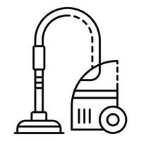 Dry vacuum cleaner icon, outline style vector