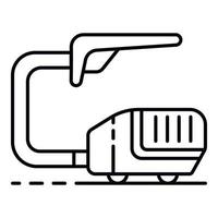 Vacuum cleaner icon, outline style vector