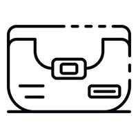 Bag for drone icon, outline style vector