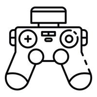 Drone joystick icon, outline style vector