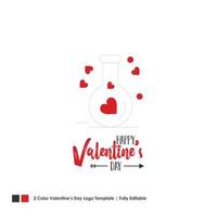 Happy Valentines Day Card Vector Lettering Background