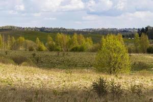 paisajes de la campiña letona en primavera foto