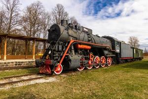 Old Railway Cars and Tracks photo