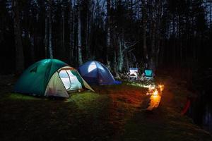 Camping and tenting by the Lake photo