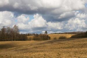 Spring Landscapes With Clouds photo