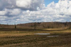 Spring Landscapes With Clouds photo