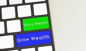 Keyboard computer notebook laptop technology digital green color enjoy wealth blue grow wealth symbol decoration ornament business economy wealth rich money currency stack inflation recession photo