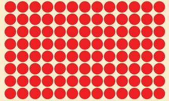 Red polka dot background vector