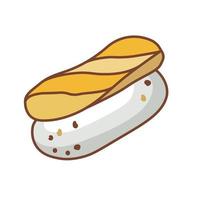 nigiris con mango. adecuado para pancartas de restaurantes, logotipos y anuncios de comida rápida. comida japonesa. comida asiática. vector