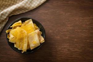 Banana Chips - fried or baked sliced banana photo